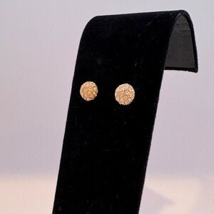 Round Rhinestone Interview Studs